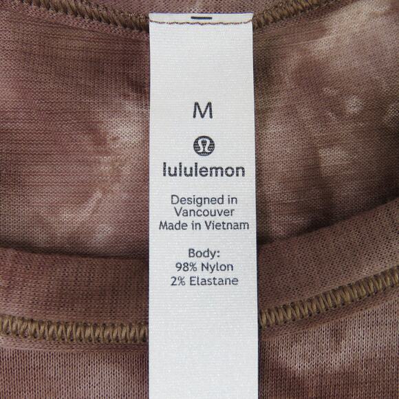 Lululemon Long for Length Tank Diamond Dye Pink Bliss Spanish Oak Medium Tie Dye - Picture 8 of 9